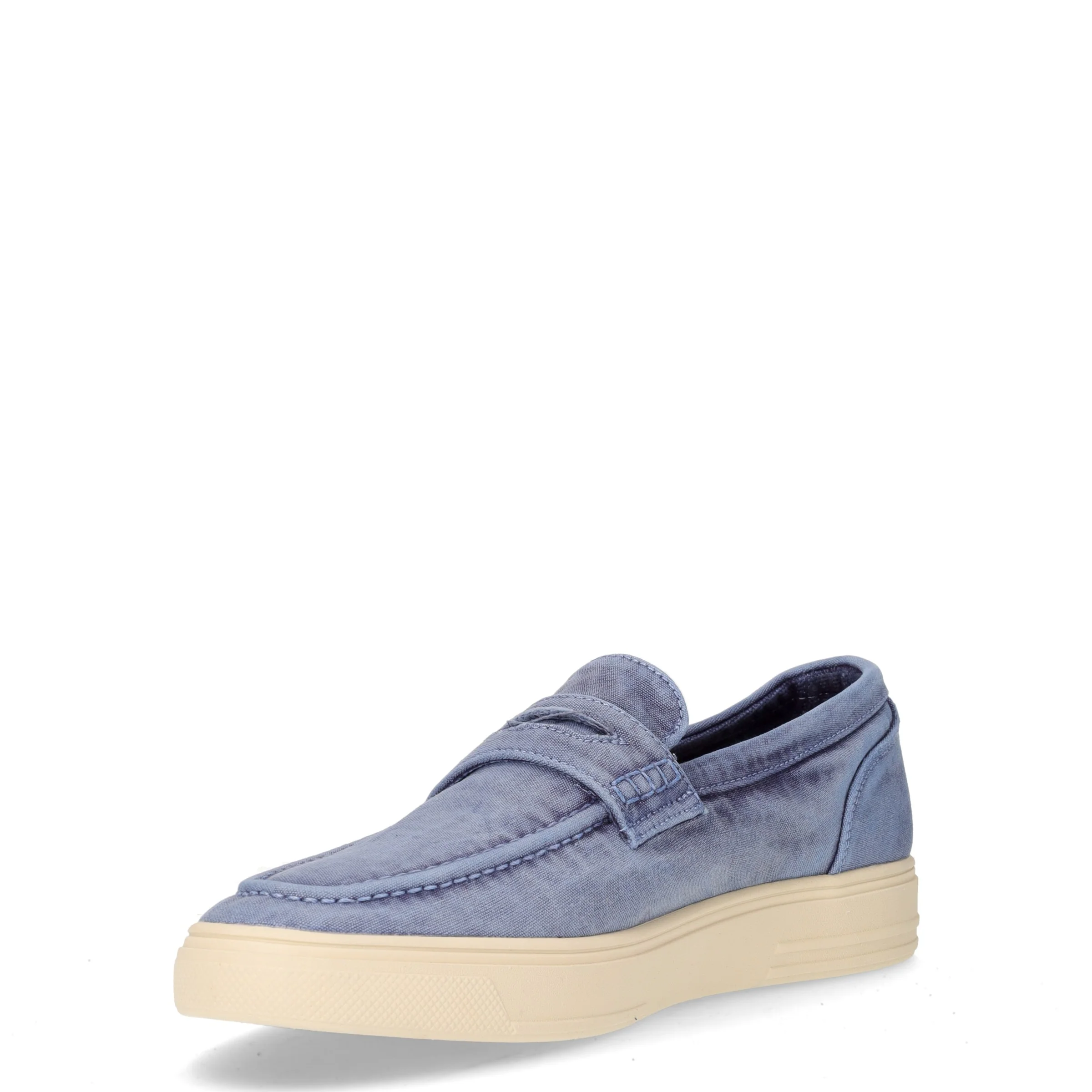 Zeb Loafer mocassino in tessuto navy - Image 3